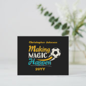 Soccer Making Magic Briefkaart (Staand voorkant)