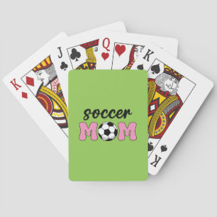 Soccer Mam Moederdag Pokerkaarten