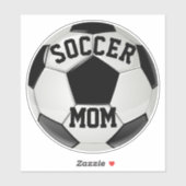 Soccer Mam Realistisch Voetbal Sticker (Vel)