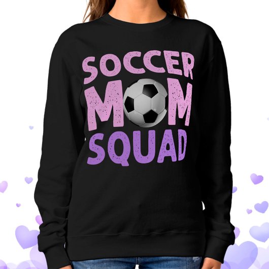 Soccer Mam Squad in Roze en Paars Trui