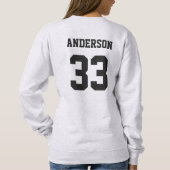 Soccer Mama Cadeau Retro Sweatshirt de soccer pers (Dos)