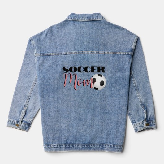 Soccer Maman Denim Jean Veste (Verso)