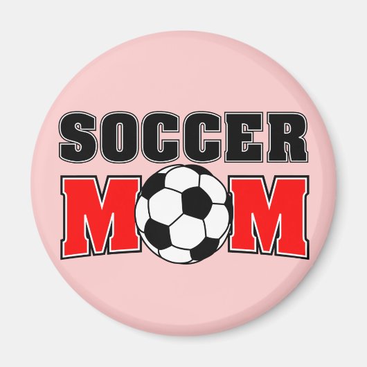 Soccer Maman Magnet (Devant)
