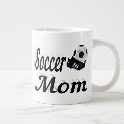Soccer Maman mi-texte Giant Coffee Mug (Droite)