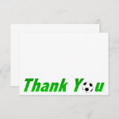 Soccer Merci cartes de notes (Devant / Derrière)