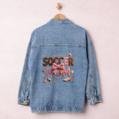 Soccer Mom Hoodie – Faux Yarn Cozy Pullover Gift Denim Jacket (Hangar)