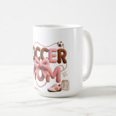 Soccer Mom mug – Faux Yarn Cozy Pullover Gift (Devant droit)