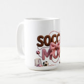 Soccer Mom mug – Faux Yarn Cozy Pullover Gift Koffiemok (Voorkant links)