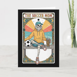 Soccer Mom Tarot Card Skeleton Coffee Byll Sidelin Kaart