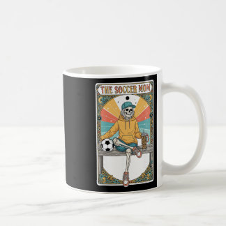 Soccer Mom Tarot Card Skeleton Coffee Byll Sidelin Koffiemok