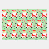 Soccer Noël Papier cadeau enveloppant (Devant)