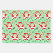 Soccer Noël Papier cadeau enveloppant (Devant)