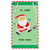 Soccer Noël Petit sac cadeau (Dos)