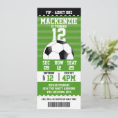 Soccer Novelty Ticket Personalized Kaart (Staand voorkant)