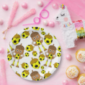 Soccer Nut Pattern Papieren Bordje (Feest)