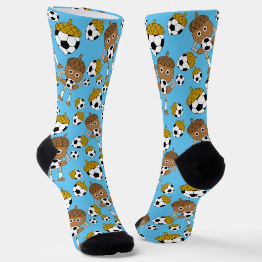 Soccer Nut Pattern Sokken (Gebogen)