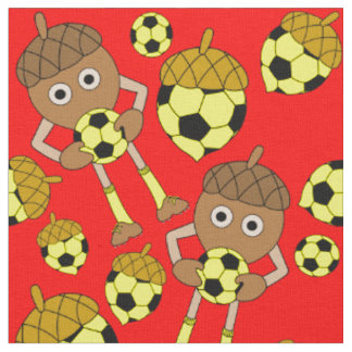 Soccer Nut Pattern Stof