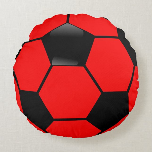 Soccer Ole' Rond Kussen (Voorkant)