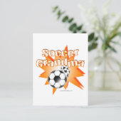 Soccer oma briefkaart (Staand voorkant)