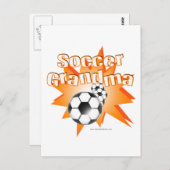 Soccer oma briefkaart (Voorkant / Achterkant)