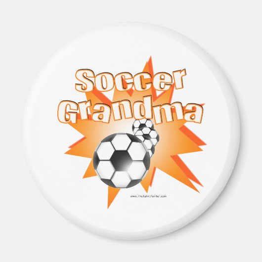Soccer oma magneet (Voorkant)