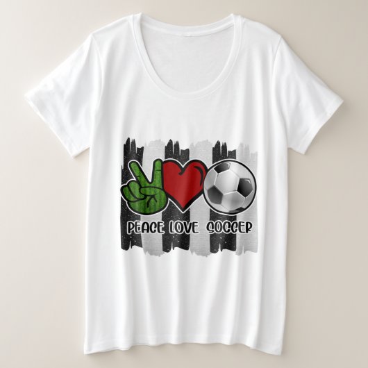 Soccer paix et amour (Design devant)