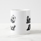 Soccer Papa demi-texte Géant Café Mug (Devant)