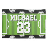 Soccer Pattern Player Name Jersey Sports Kussensloop (Achterkant)