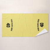 Soccer Personalized Towel with Custom  Name (Serviette de bain)