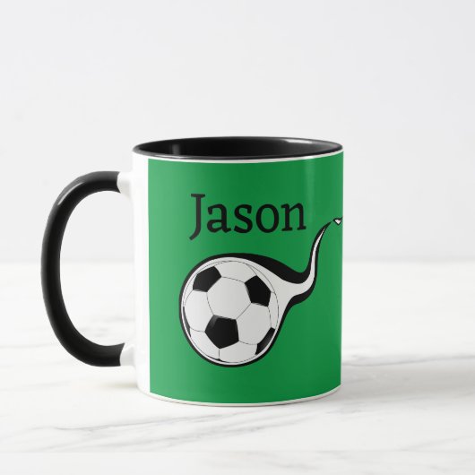 Soccer Personnalisé Thème Coffee Mug Cup Sports (Gauche)