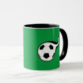 Soccer Personnalisé Thème Coffee Mug Cup Sports (Devant droit)
