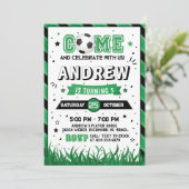 Soccer personnel Anniversaire Invitation (Debout devant)