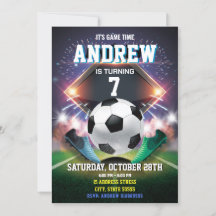 Soccer personnel Anniversaire Invitation imprimabl