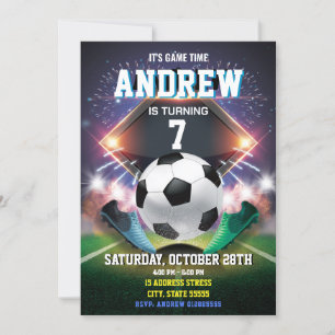 Soccer personnel Anniversaire Invitation imprimabl