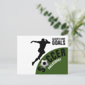 Soccer Philosophy Briefkaart (Staand voorkant)