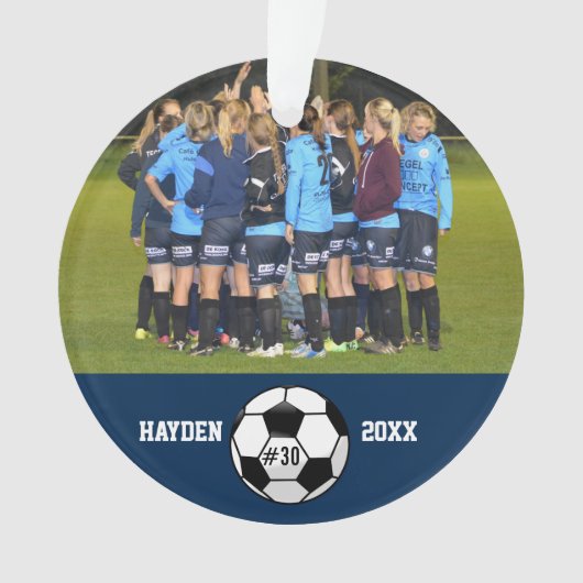 Soccer Photo Collage Nom de l'équipe Numéro d'équi (devant)