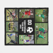 Soccer photo collage polaire couverture (Devant (Horizontal))