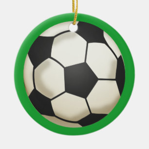 Soccer Photo Keepomwille Green Keramisch Ornament