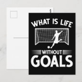 Soccer Player Boy Forward Goal Briefkaart (Voorkant / Achterkant)