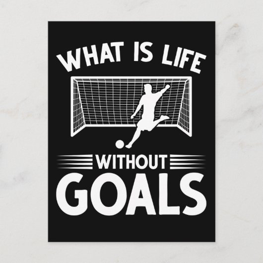 Soccer Player Boy Forward Goal Briefkaart (Voorkant)