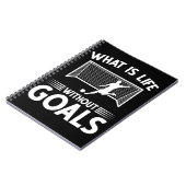 Soccer Player Boy Forward Goal Notitieboek (Linkerzijde)