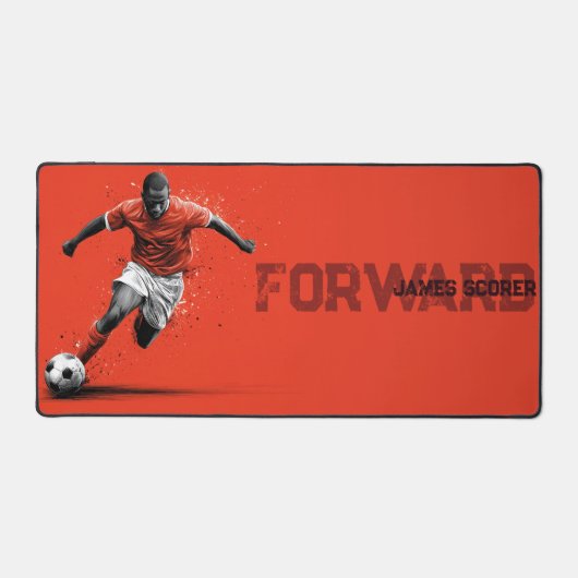 Soccer Player on Red Background (Recto)