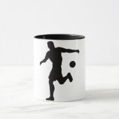 Soccer Player Silhouette Mug Design (Centre)