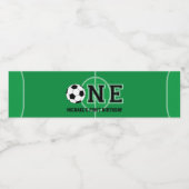 Soccer premier anniversaire Étiquette bouteille d' (Étiquettes simples)