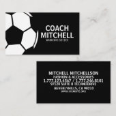 Soccer Pro Black Visitekaartje (Voorkant / Achterkant)