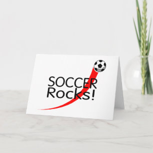 Soccer Rocks Feestdagen Kaart