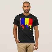 Soccer Romania Dark T-Shirt (Voorkant volledig)