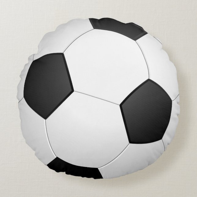 SOCCER ROUND drôle COUSSIN (Devant)