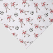 Soccer Santa Christmas Tissuepapier (Detail)