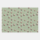 Soccer Santa on Sage Green Inpakpapier Vel (Voorkant)